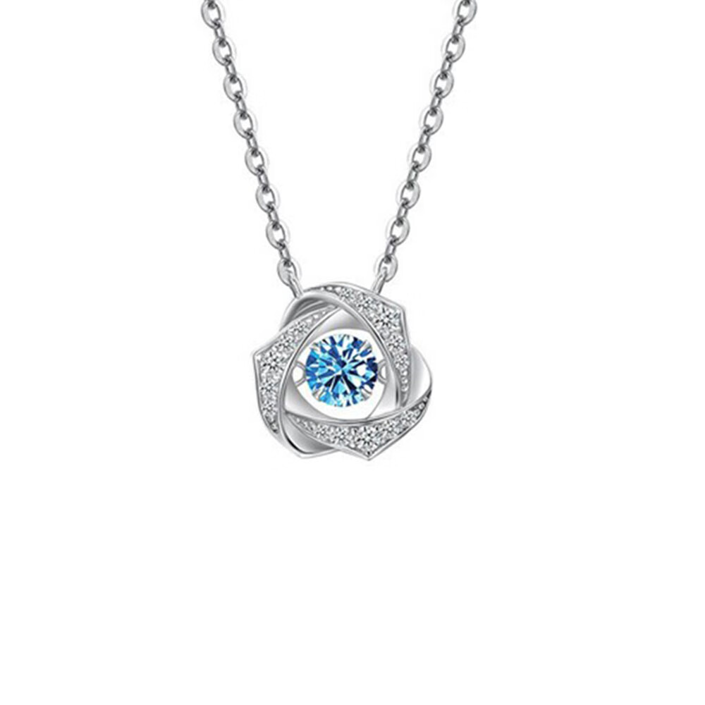 匆匆那年 跳动的心纯银锁骨链