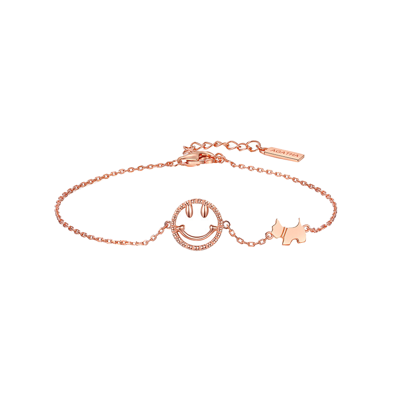 瑷嘉莎 镂空笑脸 手链