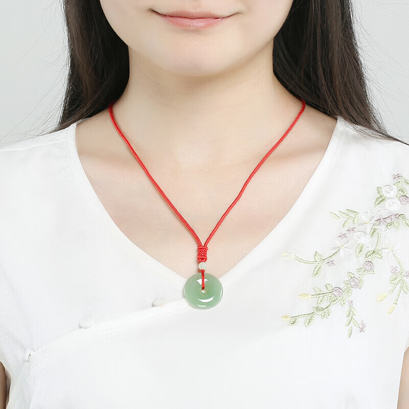 凤禧 满绿平安扣翡翠吊坠