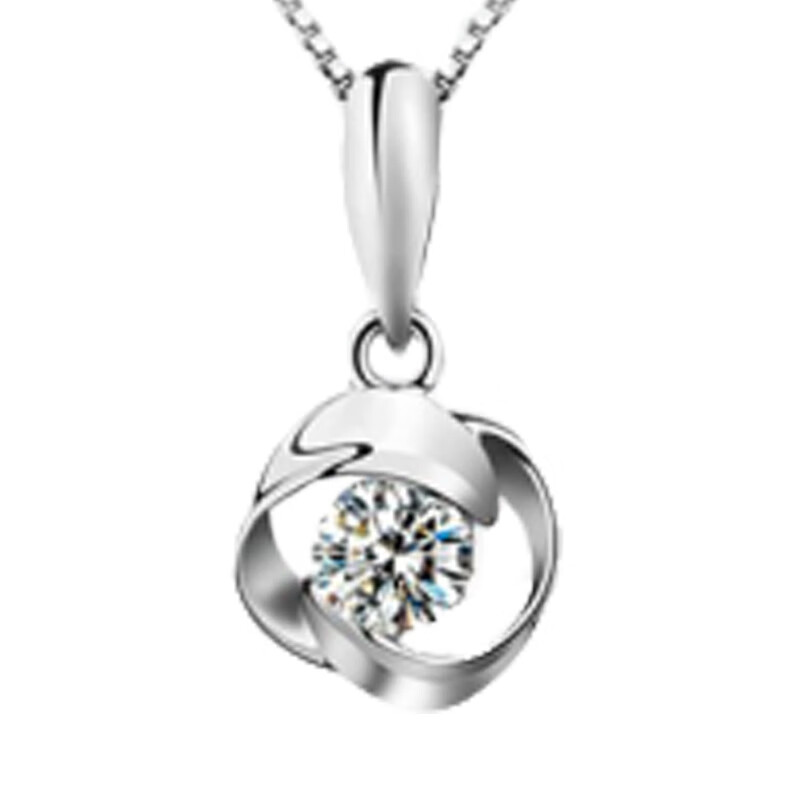 银千惠镶施华洛世奇锆石项链