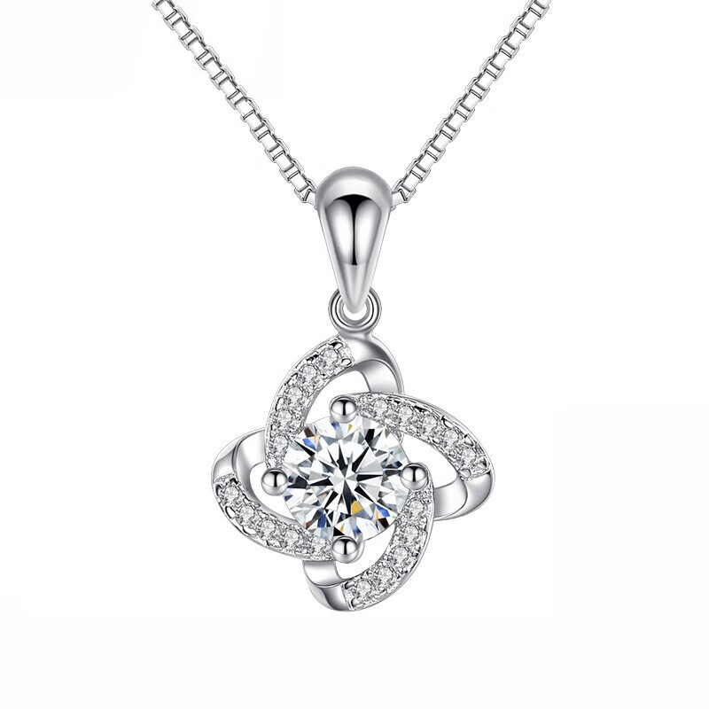 艾铂黛 闪耀白锆 项链