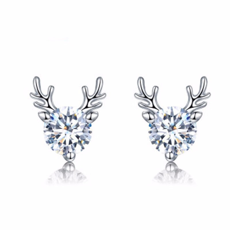 卡蒂罗 纯银一鹿路有你耳钉