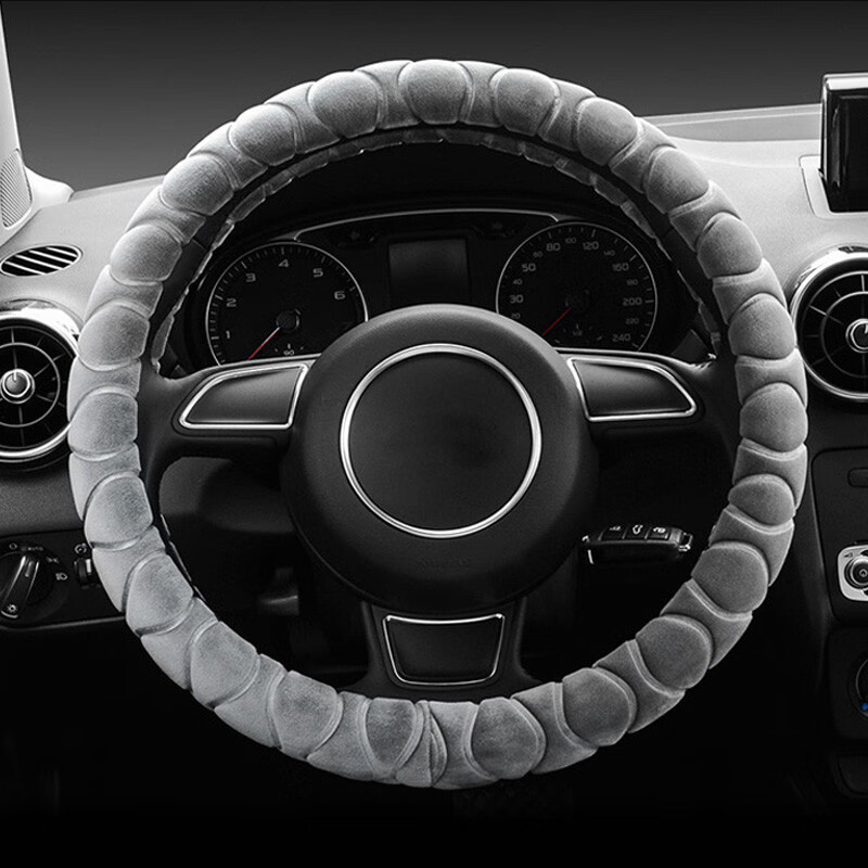 禾沐舟 植绒材质方向盘套