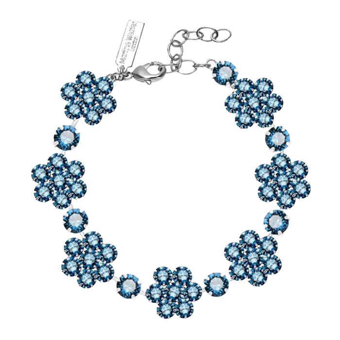 瑪汀薇思花型水晶手链