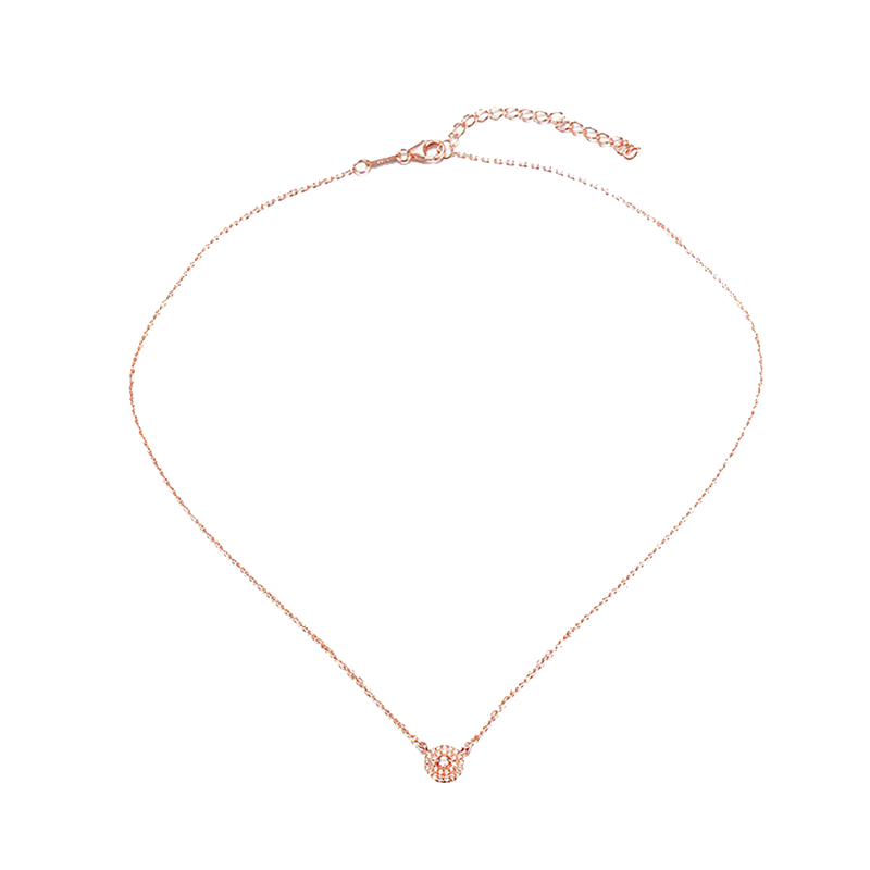 芙丽芙丽 玫瑰金圆形项链