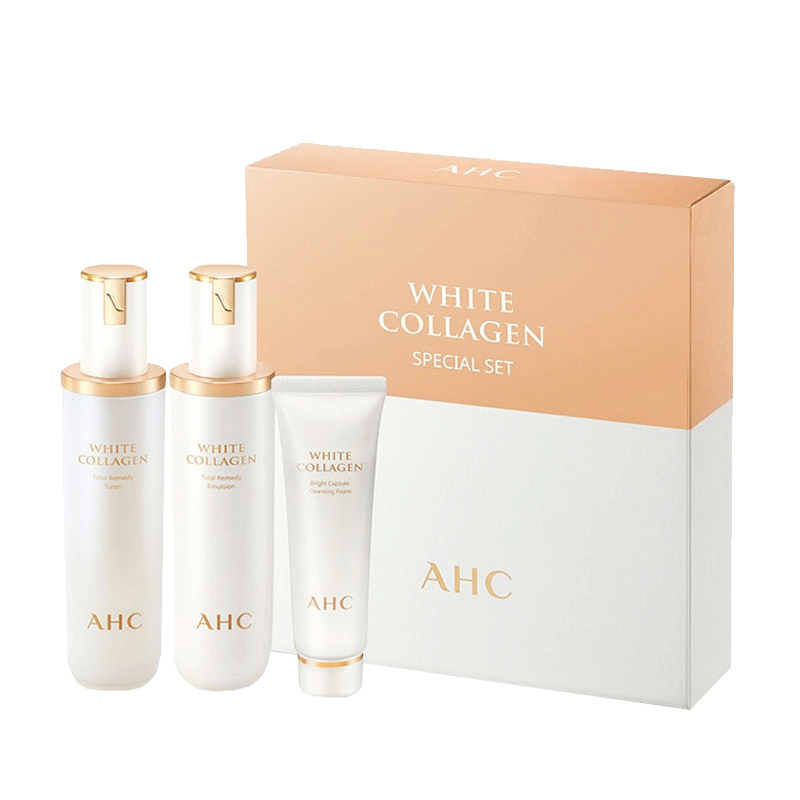 AHC 臻白胶原水乳套装