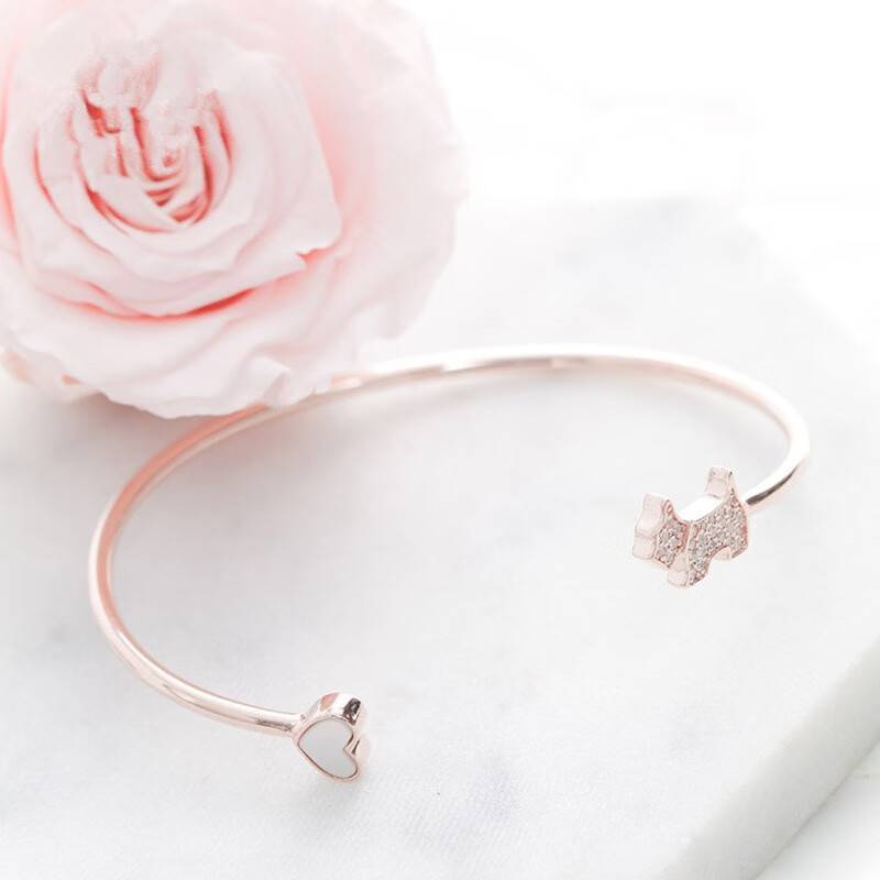 AGATHA 爱心小狗手链