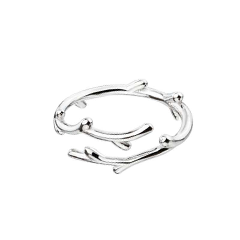 YYEU 纯银鹿角 戒指