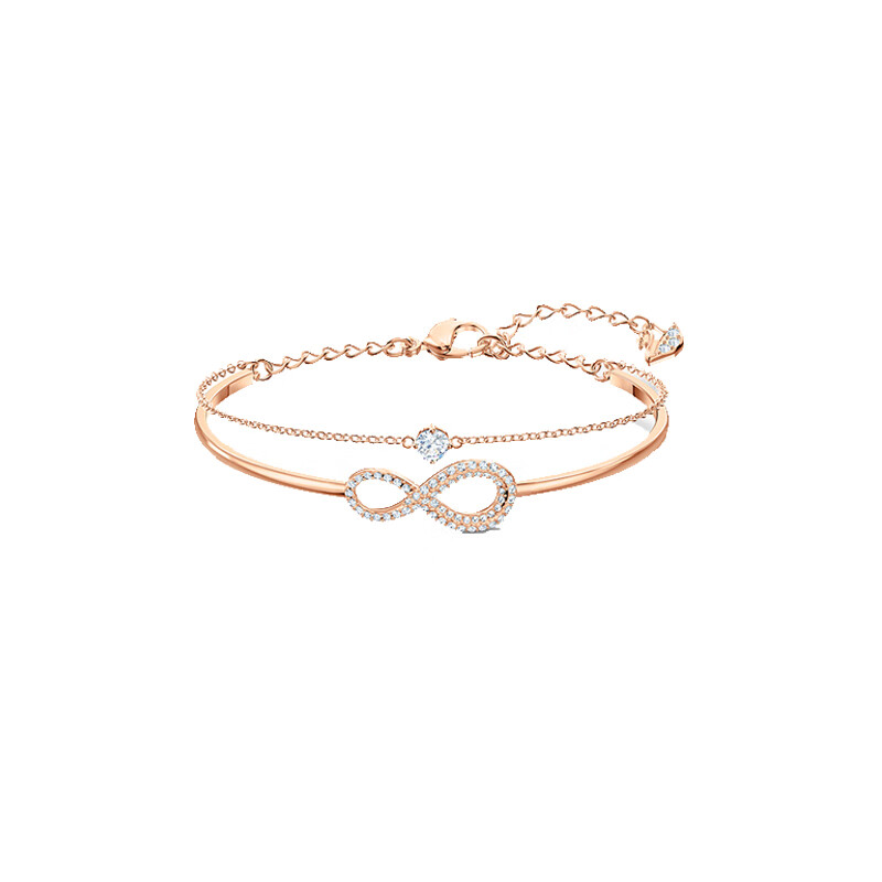 施华洛世奇 时尚玫瑰金色手链