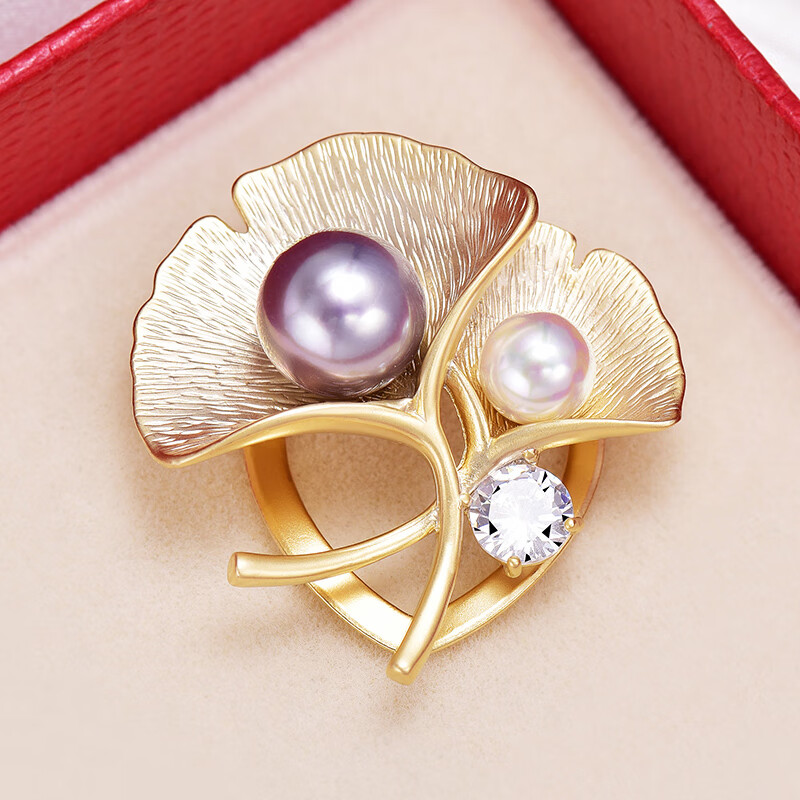 冠带银杏叶高档ins胸针