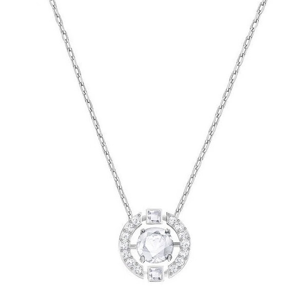 施华洛世奇 镀白金色项链