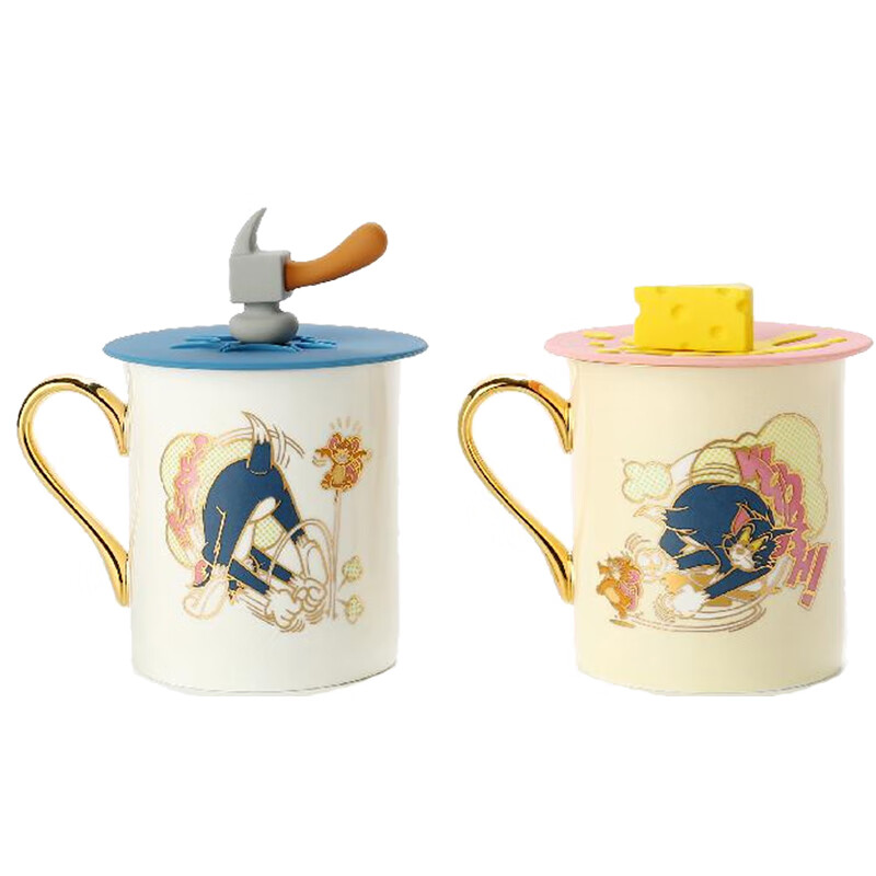 野兽派 猫和老鼠骨瓷对杯