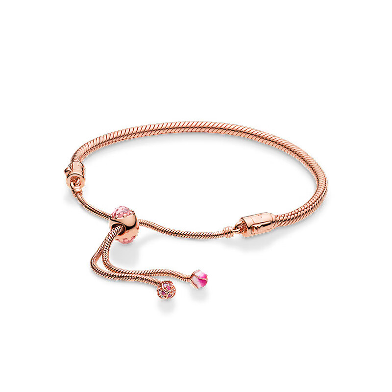 潘多拉 玫瑰金色 手链