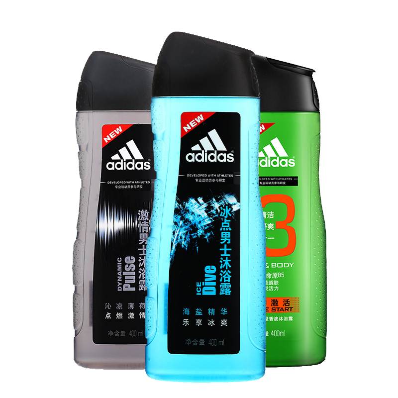 阿迪达斯 男士清爽套装沐浴露