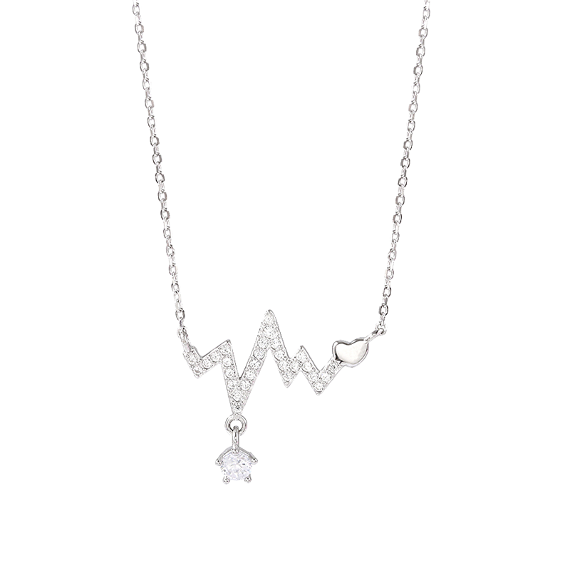 YYEU 纯银心跳项链