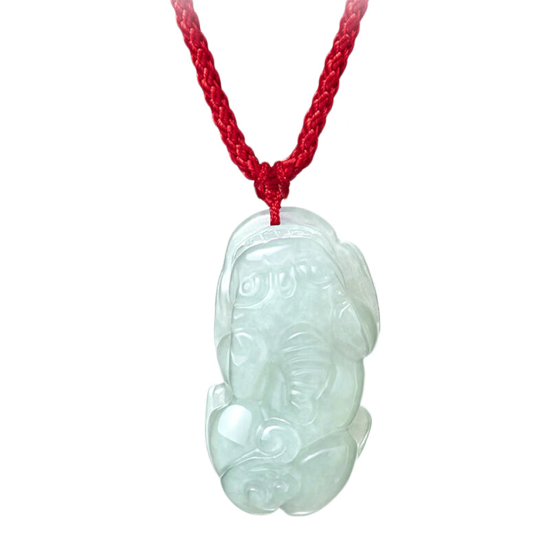 周大福 貔貅翡翠玉吊坠