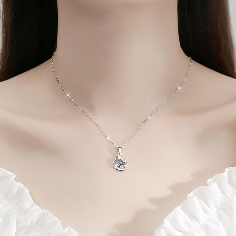 建禄 莫桑钻项链