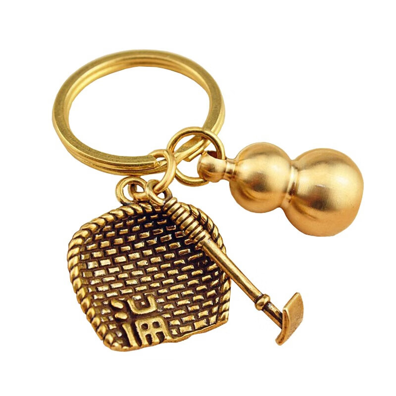 迪普尔 环圈铜葫芦钥匙扣