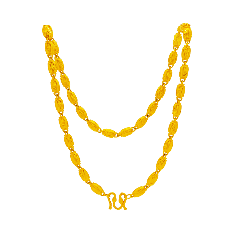 创缘 实心圆珠 项链