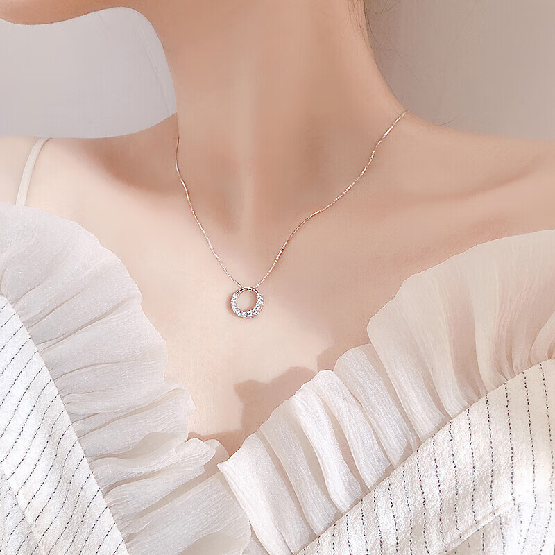 YYEU 925银气质吊坠项链