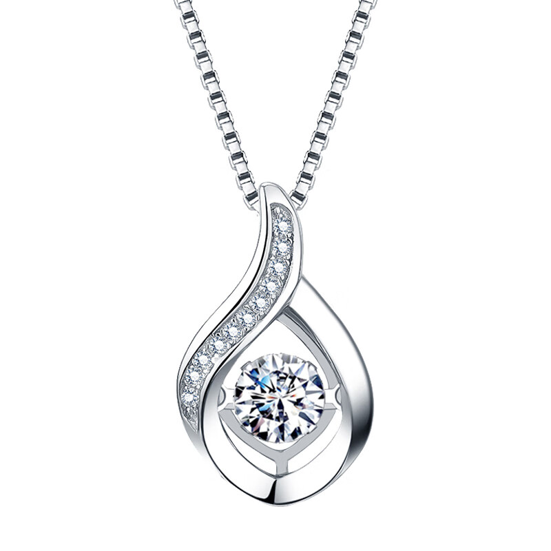 翠登鱼水情深纯银项链