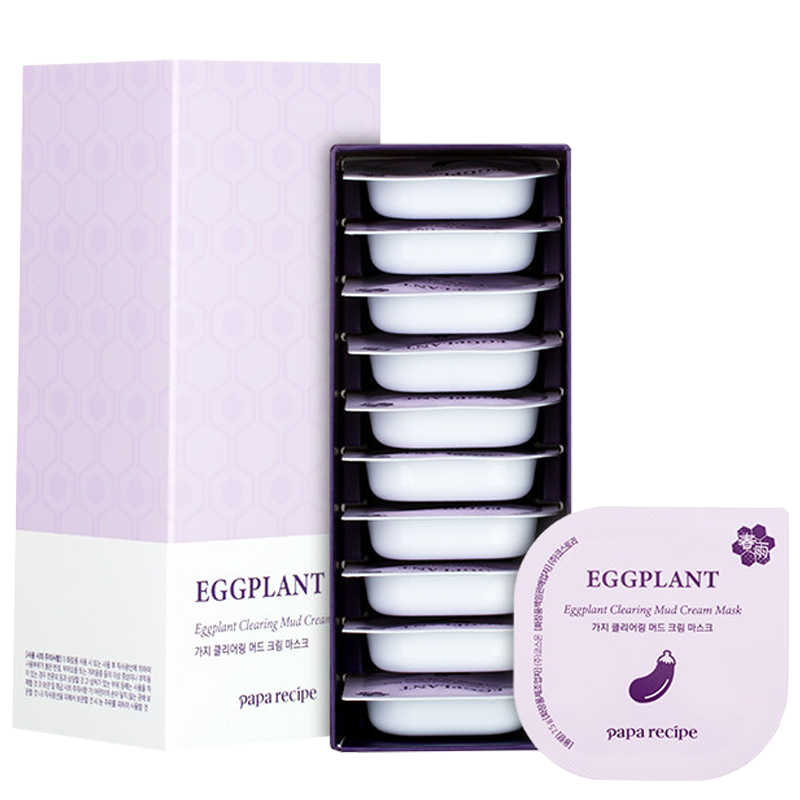 春雨茄子清盈水润清洁面膜