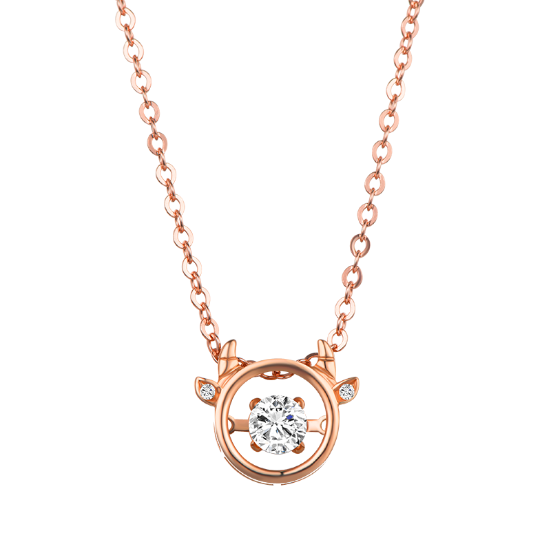 施洛尼 灵动萌牛项链