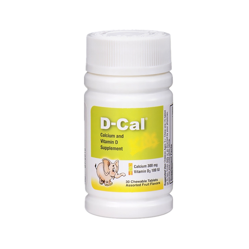 迪巧 水果味 儿童咀嚼钙片