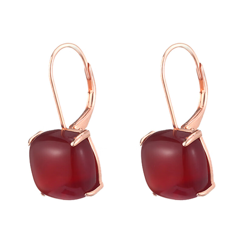 唐后 红玛瑙 耳饰