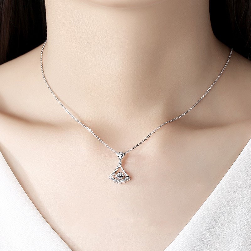 沉鱼落雁 贝壳小扇子 项链