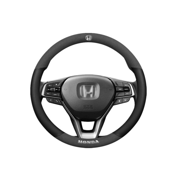 知闻 翻毛皮透气方向盘套