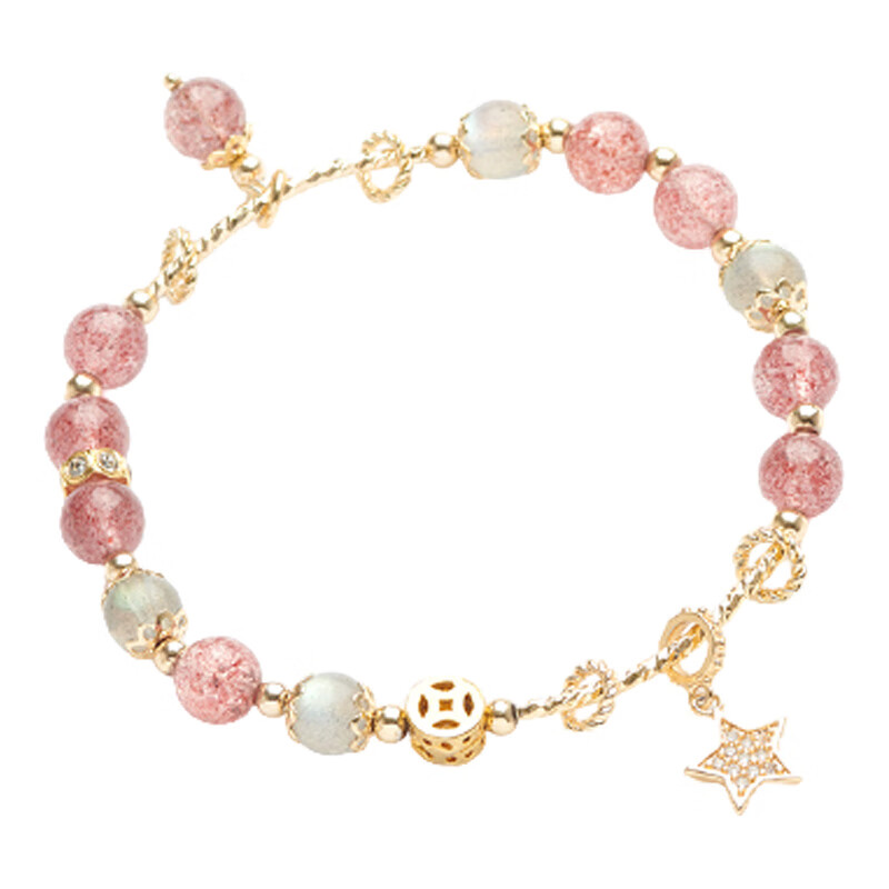 TOPGIRL草莓晶招桃花手链