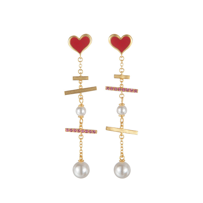 翡拉拉 时尚气质情话耳线