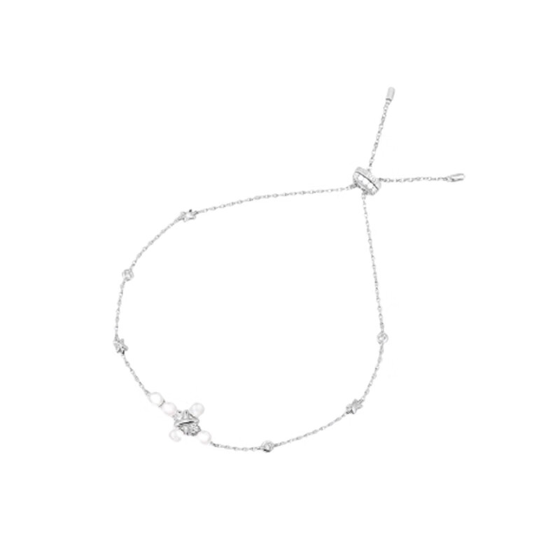 APM 珍珠十字架形银手链