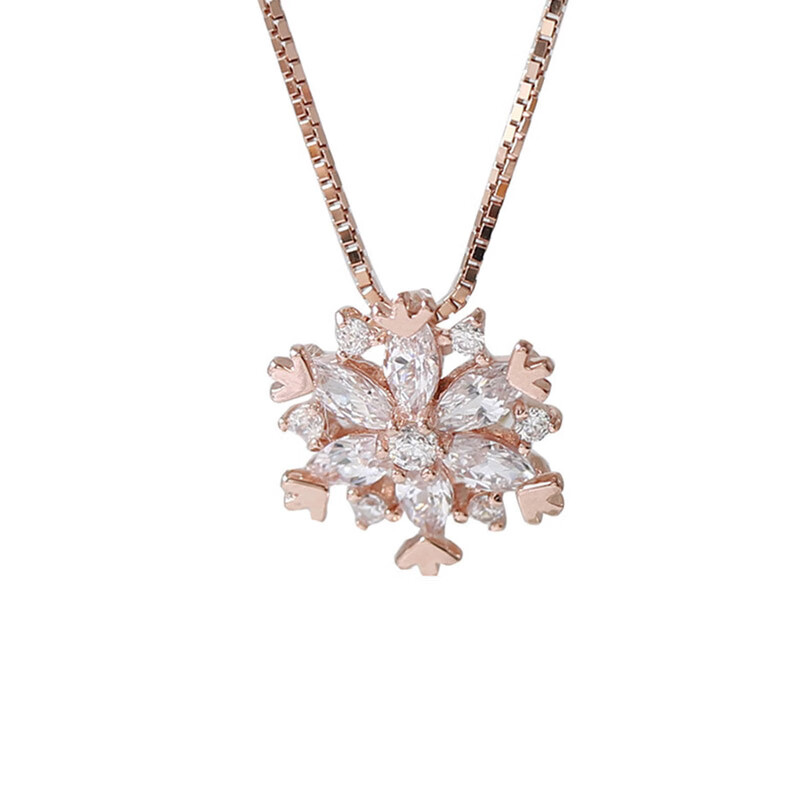 桑玛 雪花纯银 项链