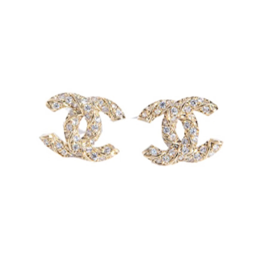 玛萨皇冠 小香风双c 耳饰