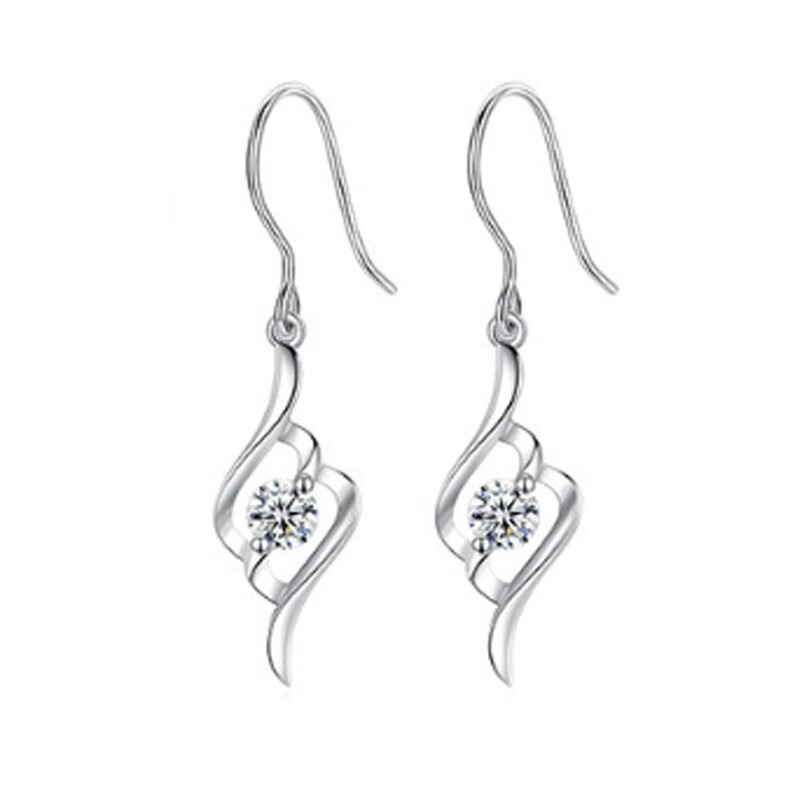 恋晴 18K白金 耳钉