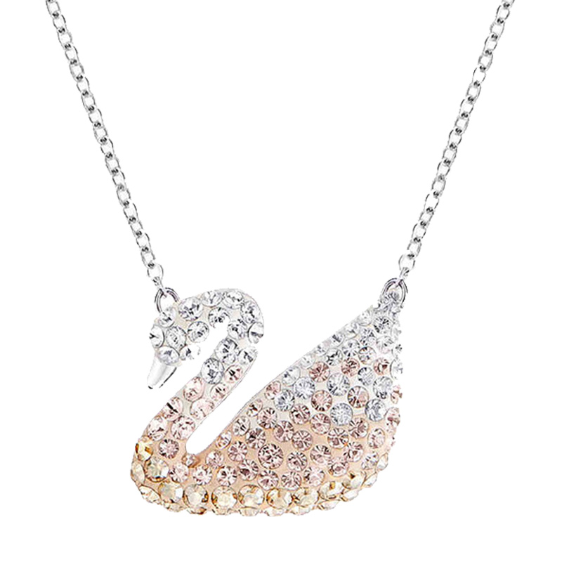 施华洛世奇 渐变色天鹅项链