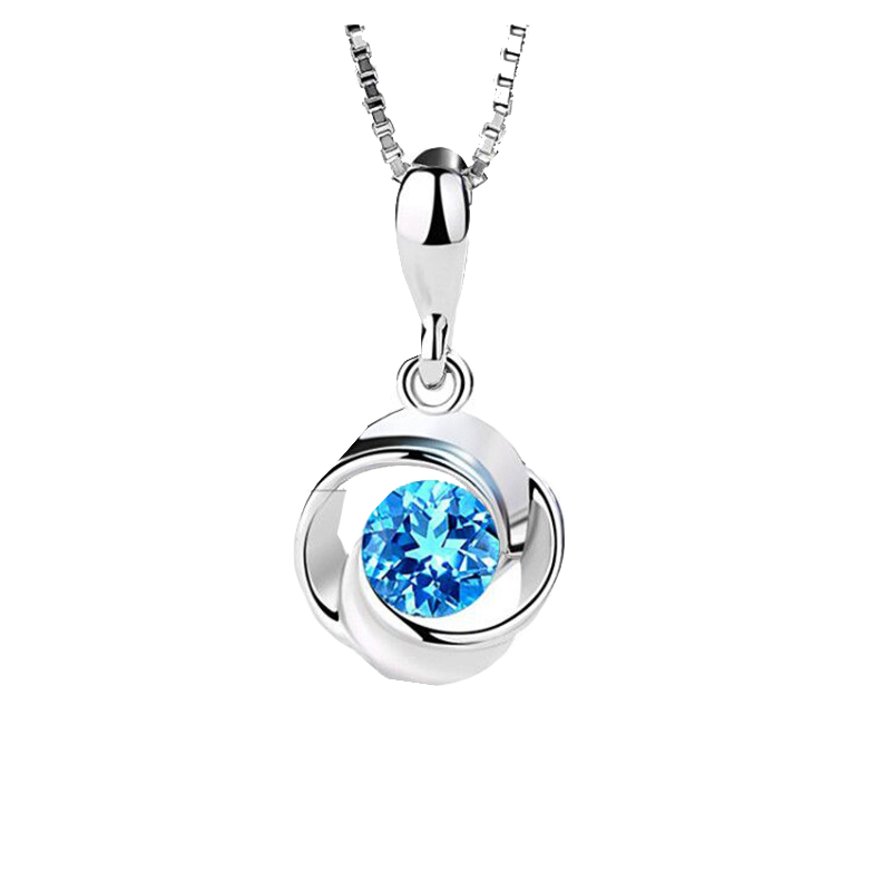 银千惠 纯银四叶草项链