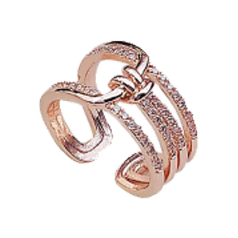 晓色 欧美气质镶钻戒指