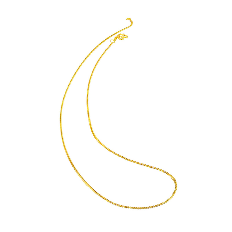 六福珠宝足金百搭项链