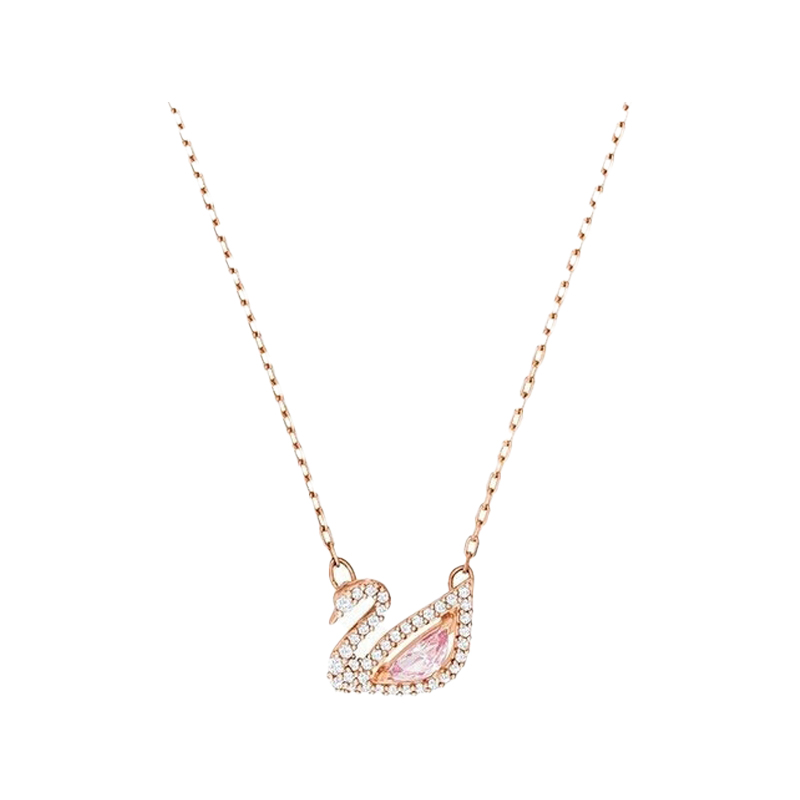 施华洛世奇 粉色仿水晶项链