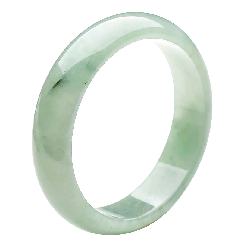 可玉可求 淡绿色翡翠手镯