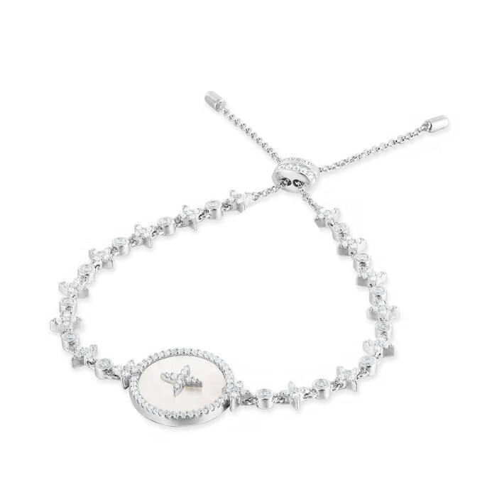 APM 珍珠母贝银白色手链