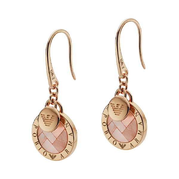 阿玛尼 光泽质感耳环