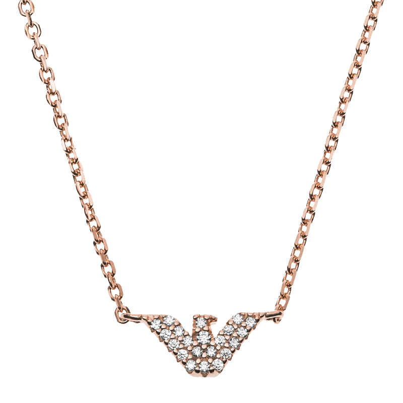 阿玛尼 鹰标镶钻 项链