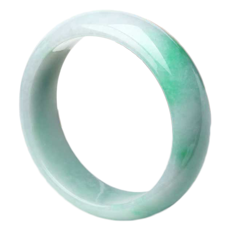 艾选潮品 圆柱款式翡翠手镯