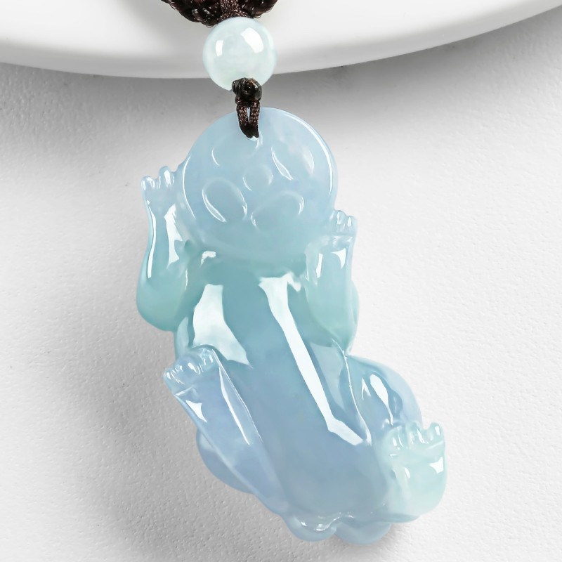 碧玉尊 冰糯种翡翠霸王貔貅吊坠