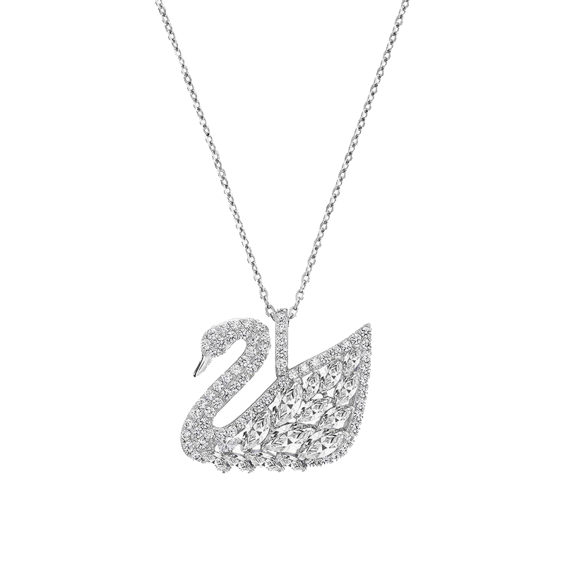 施华洛世奇 银天鹅项链