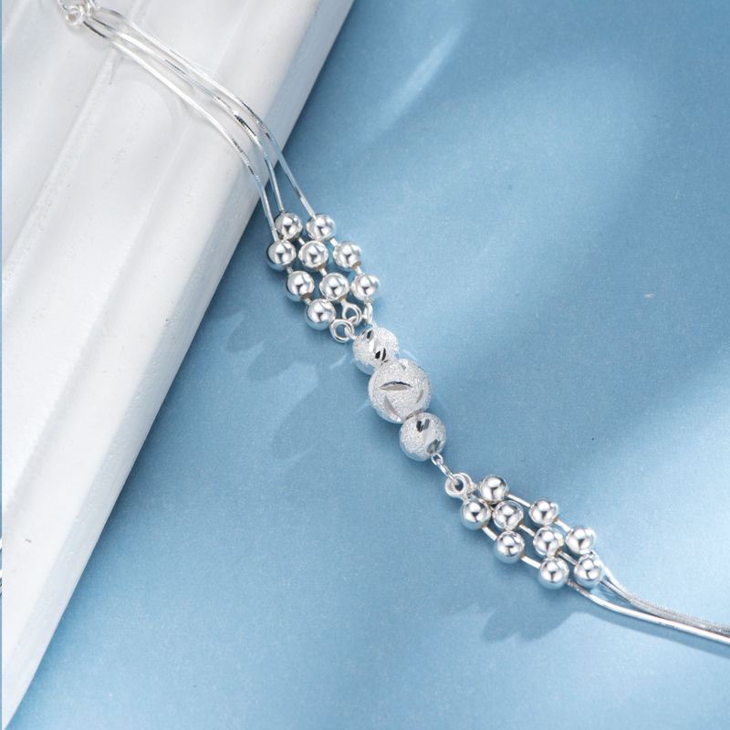 冠带 转运珠 银手链